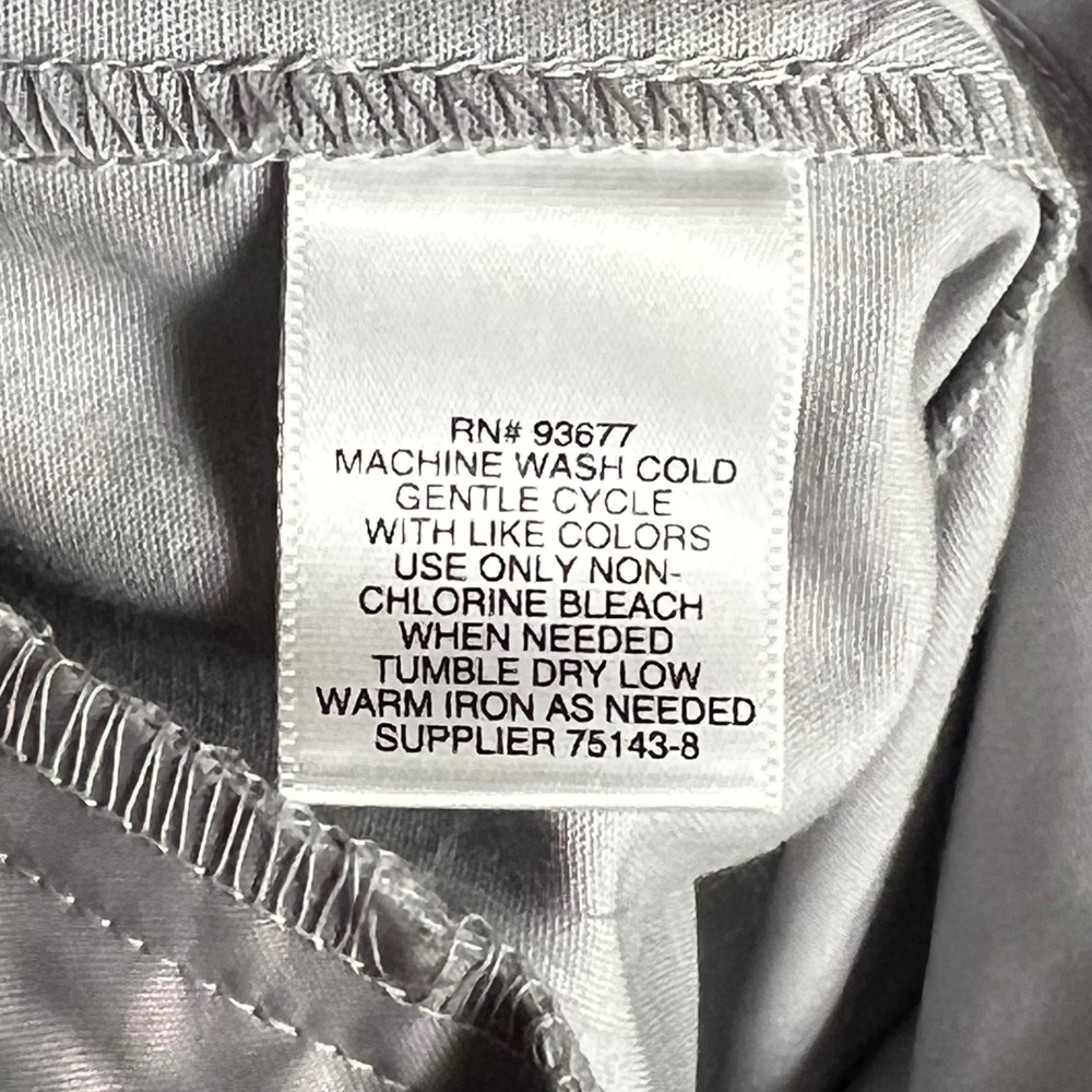 Liz Claiborne Audra Dress Pants Women 10 Silver Gray Straight NWT Professional - Picture 6 of 9